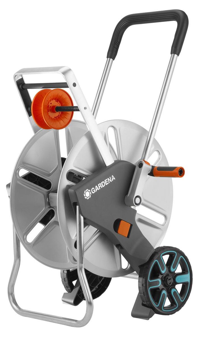GARDENA - Slangenwagen Aquaroll L Easy Metal Set - Grijs