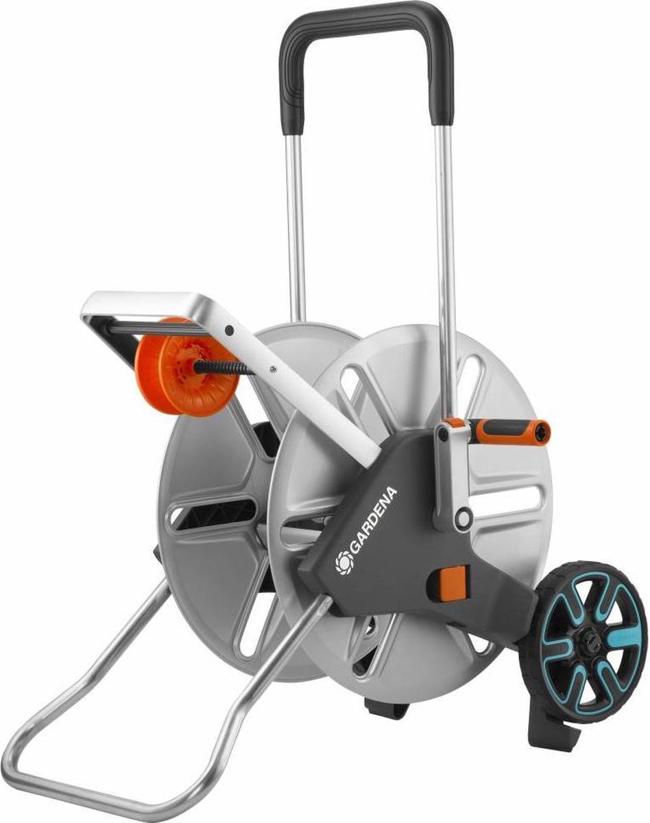 GARDENA - Slangenwagen Aquaroll L Easy Metal Set - Grijs