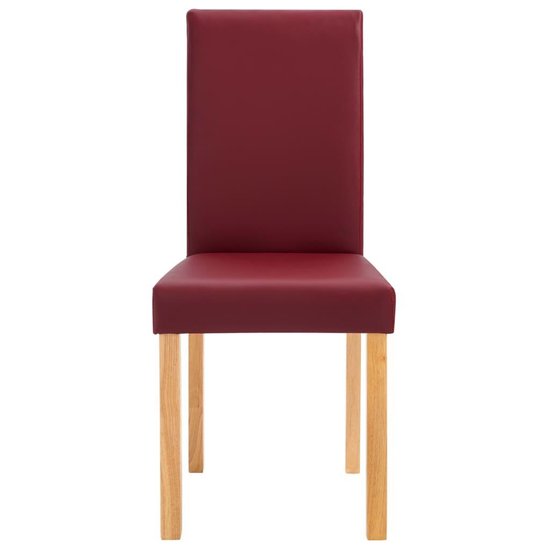 Vidaxl Eetkamerstoelen 4 St Kunstleer - Rood