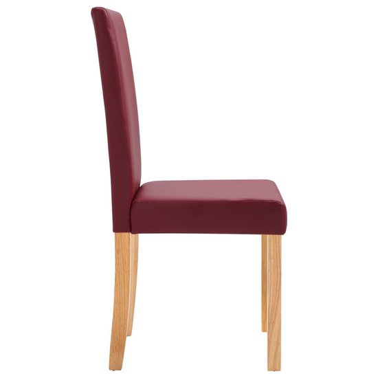 Vidaxl Eetkamerstoelen 4 St Kunstleer - Rood