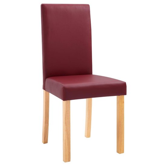 Vidaxl Eetkamerstoelen 4 St Kunstleer - Rood