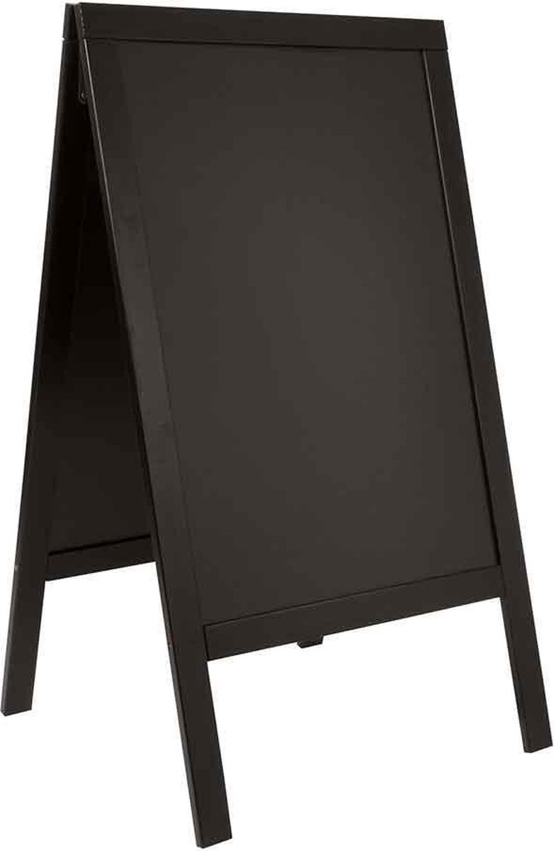 Securit Stoepbord Sandwich Ft 70 X 125 Cm, - Zwart