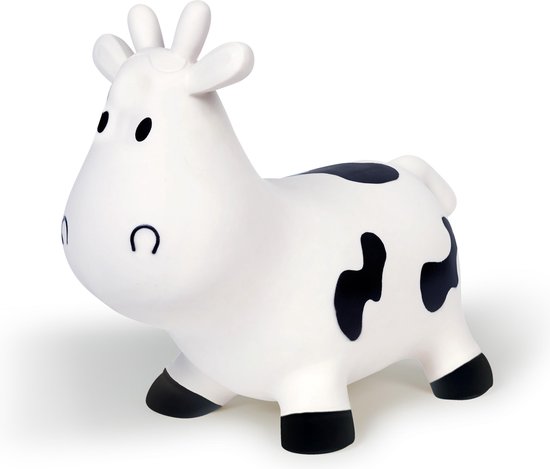 BS Toys Skippykoe Jumping Cow 50 Cm/zwart - Wit