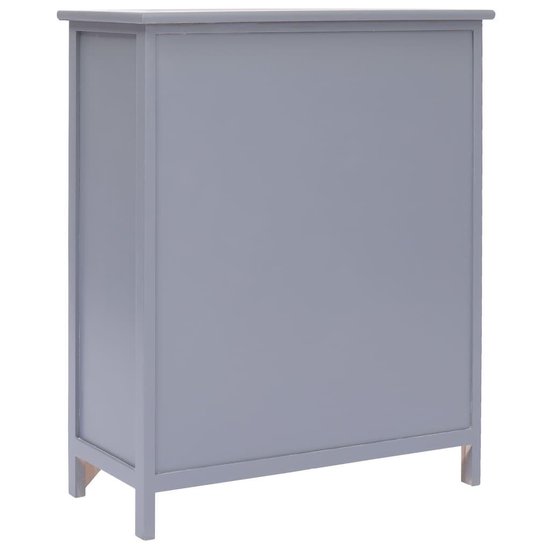 Vidaxl Bijzetkast 60x30x75 Cm Paulowniahout - Grijs