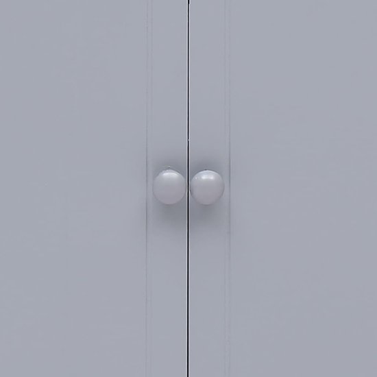 Vidaxl Bijzetkast 60x30x75 Cm Paulowniahout - Grijs