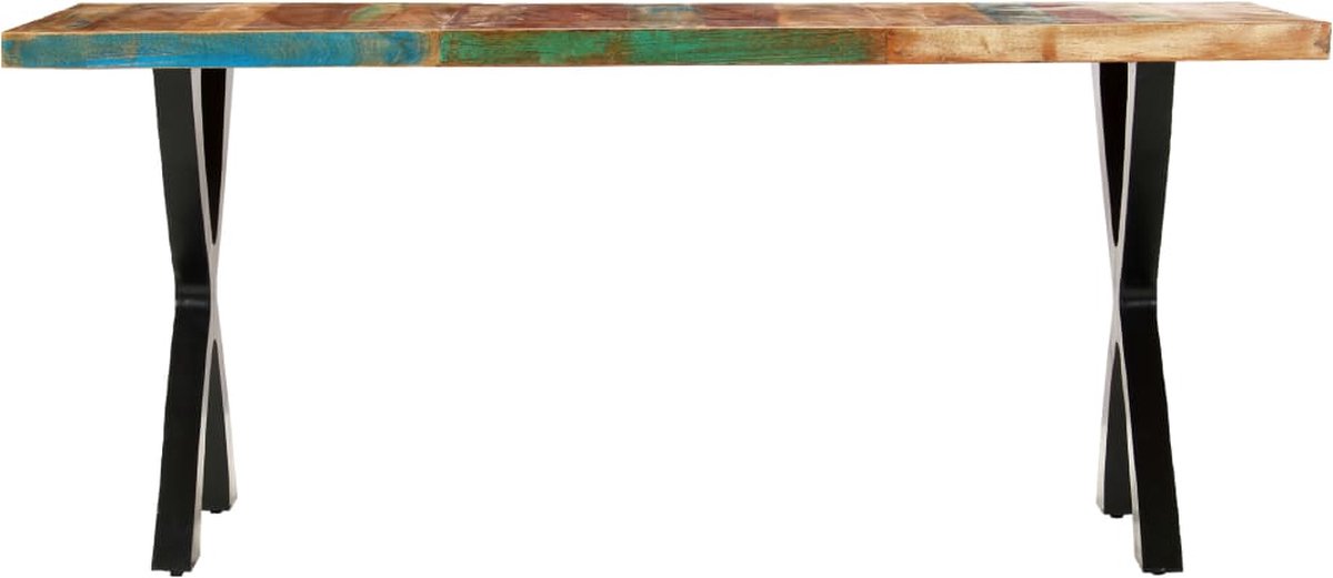 Vidaxl Eettafel 180x90x76 Cm Massief Gerecycled Hout - Bruin