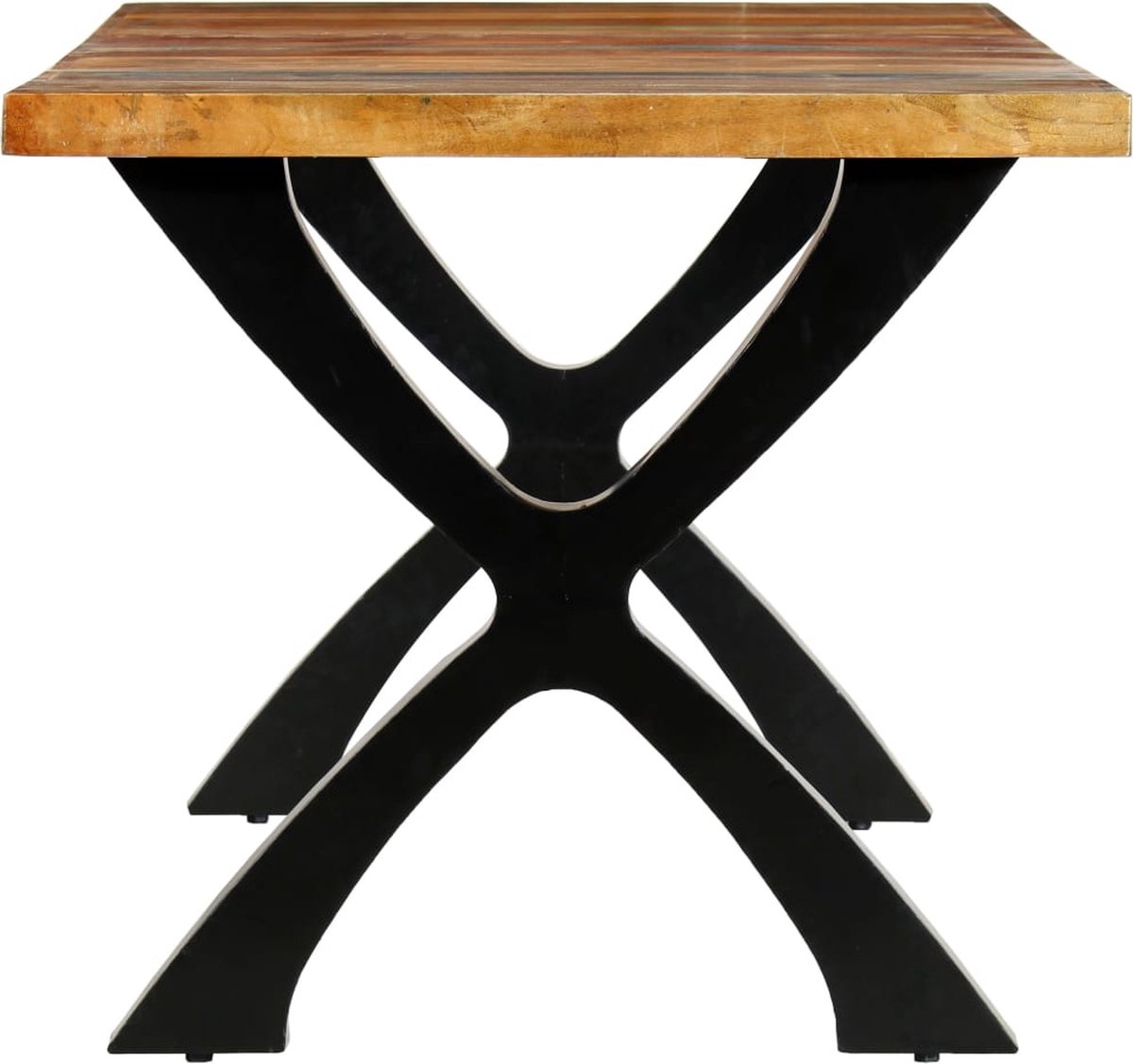 Vidaxl Eettafel 180x90x76 Cm Massief Gerecycled Hout - Bruin