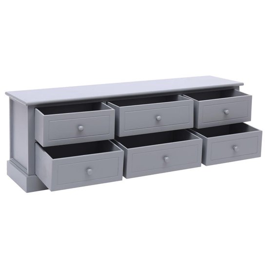 Vidaxl Halbankje 115x30x40 Cm Hout Donker - Grijs