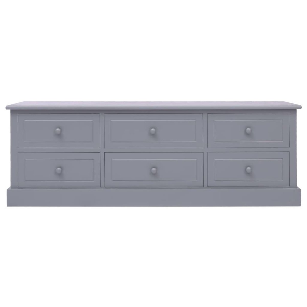 Vidaxl Halbankje 115x30x40 Cm Hout Donker - Grijs