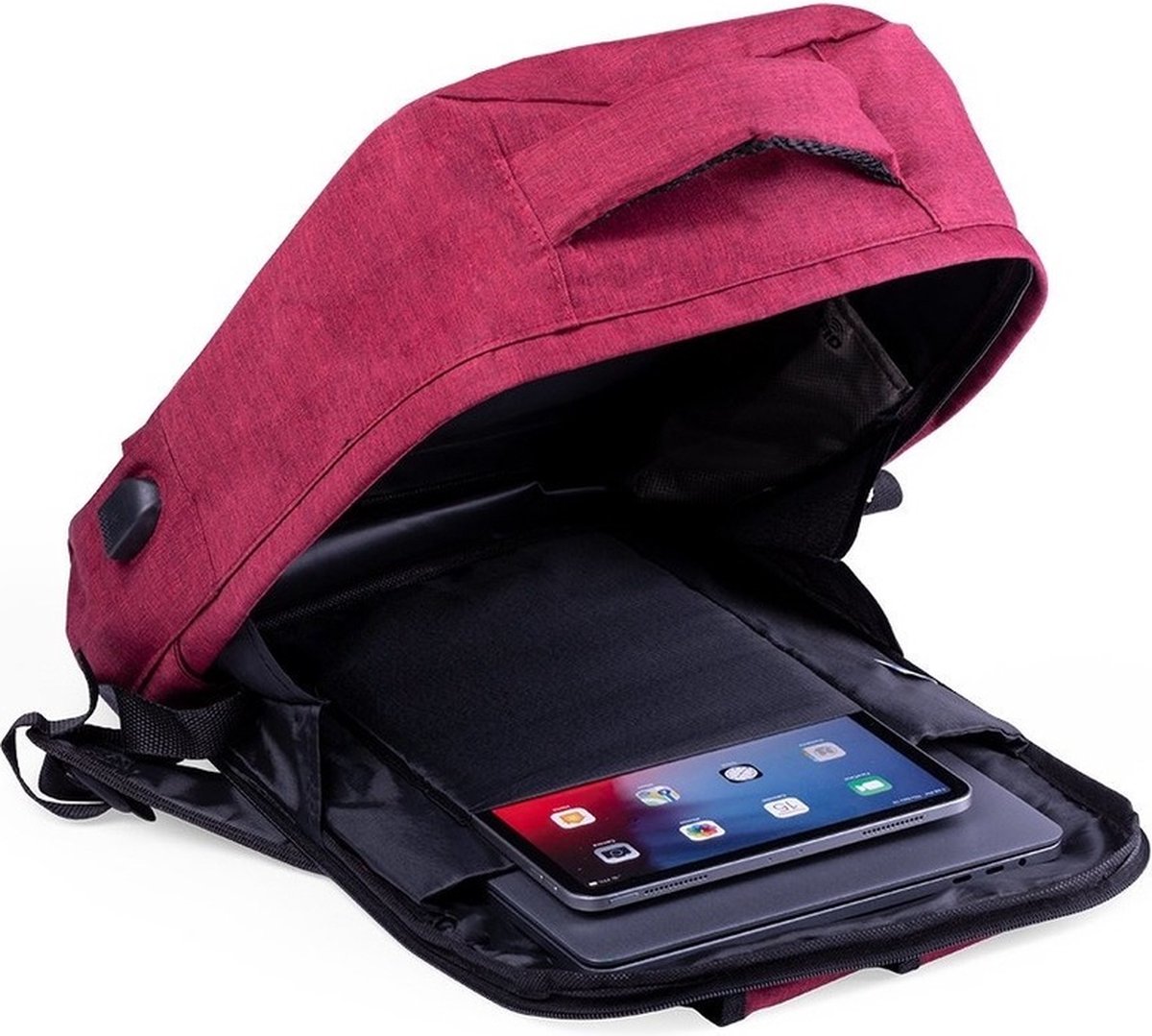 Anti Diefstal Rugtas/rugzak 13 Liter Met Usb En Rfid Anti-skimming Vak - Anti-diefstal/zakkenrollers Rugzak/tassen - Zwart