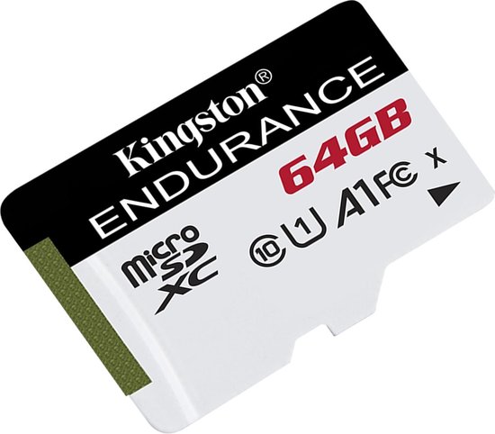 Kingston High Endurance 64 Gb Microsdxc - Wit