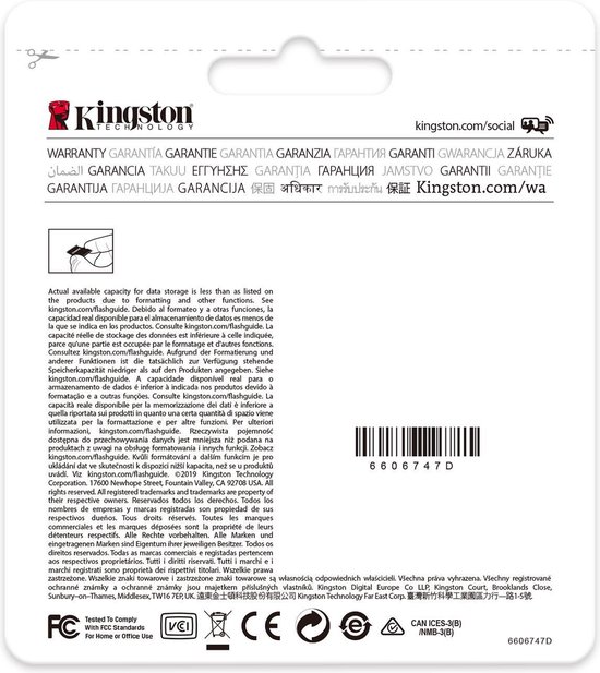 Kingston High Endurance 64 Gb Microsdxc - Wit