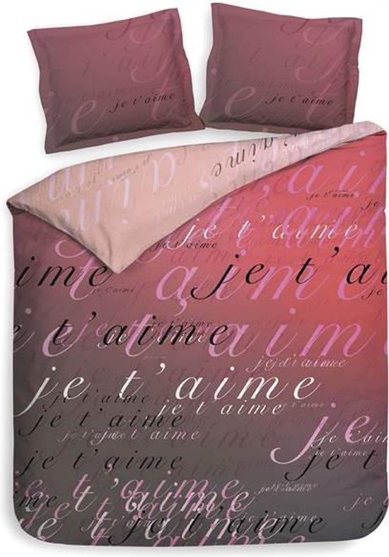 Heckett & Lane Dekbedovertrek Luca - Romance - 1-persoons 140x200/220 Cm - Roze