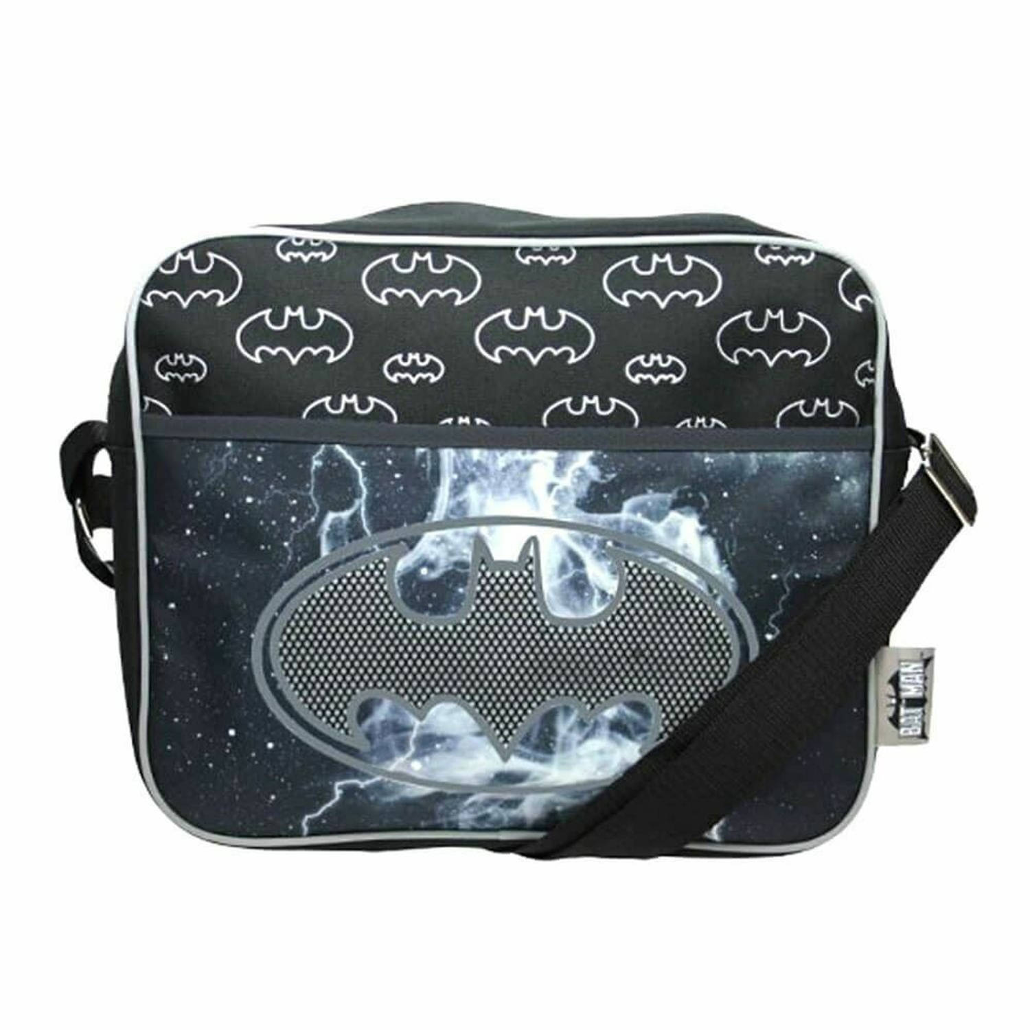 DC Comics Schoudertas Batman 6 Liter/zilver - Zwart