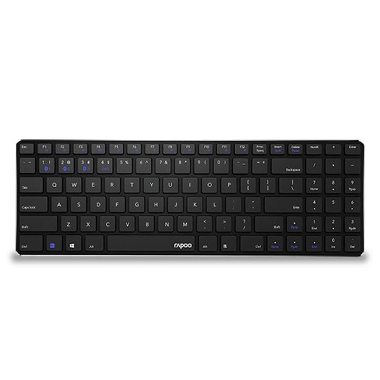 Rapoo - 9100M - draadloos - toetsenbord - bluetooth - usb - Zwart