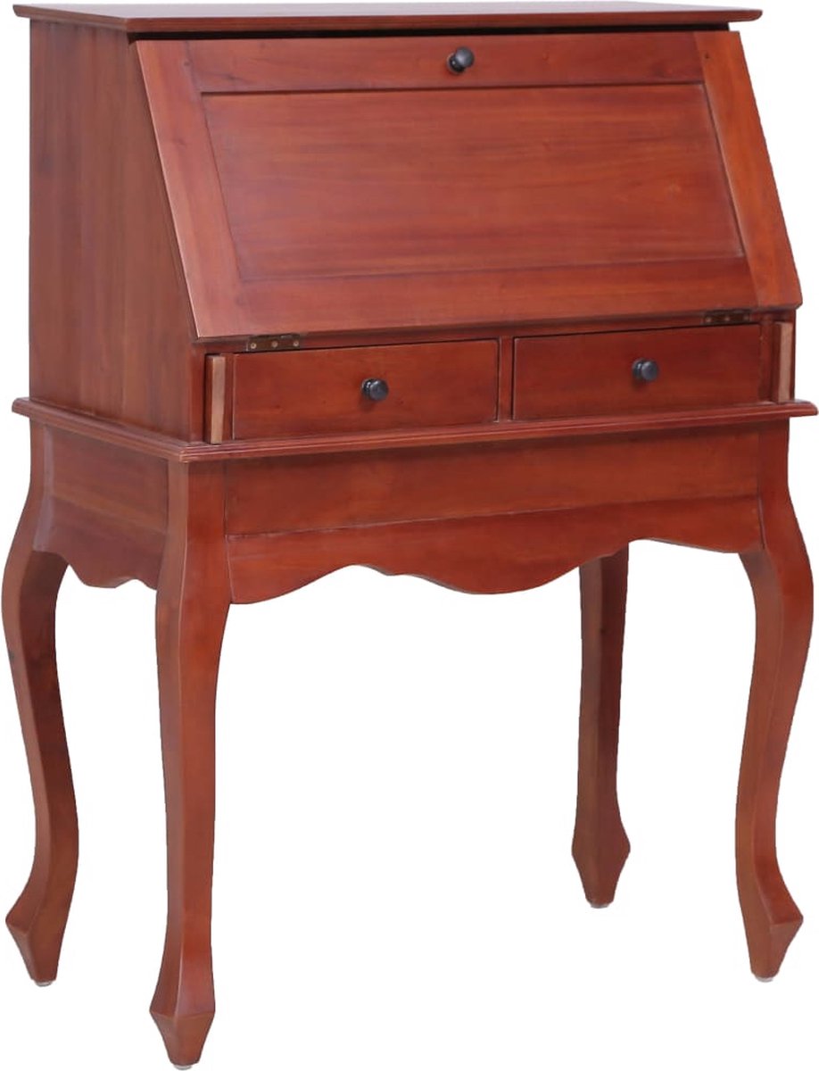 Vidaxl Secretaire 78x42x103 Cm Massief Mahoniehout - Bruin
