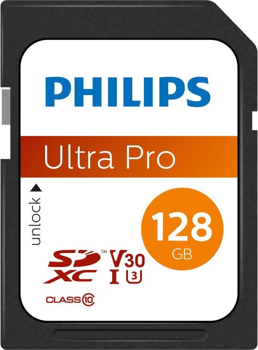 Philips Fm12sd65b - Sdxc Kaart 128gb - Class 10 - Uhs-i U3