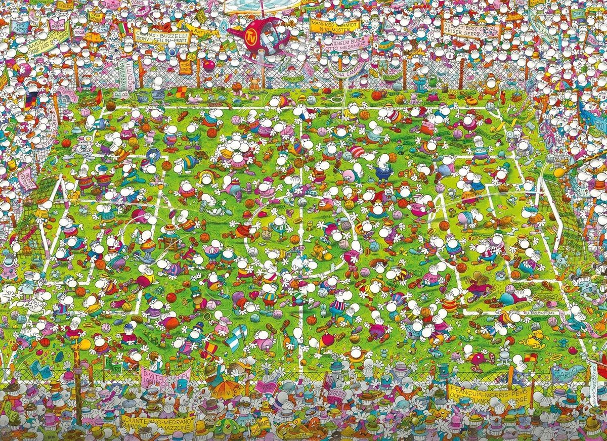 Clementoni Legpuzzel Mordillo - The Match 1000 Stukjes - Groen