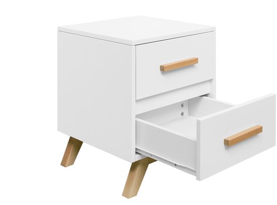 Bopita Fenna Nachtkastje -/naturel - Wit