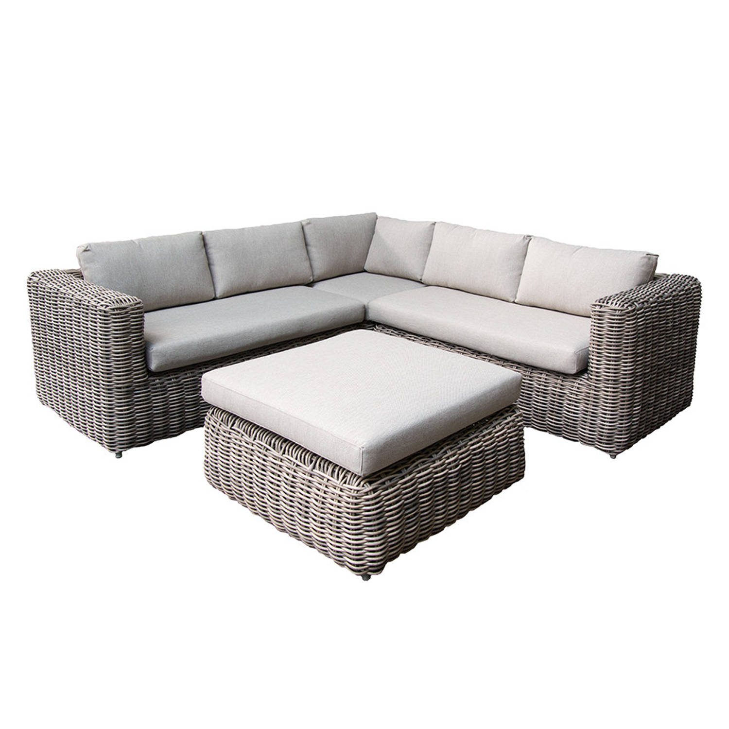 Fonteyn Detroit Loungeset Mixed Brown - Grijs