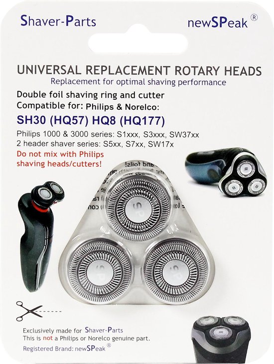 Shaver Parts Philips Scheerhoofd Hq8/177 - Silver