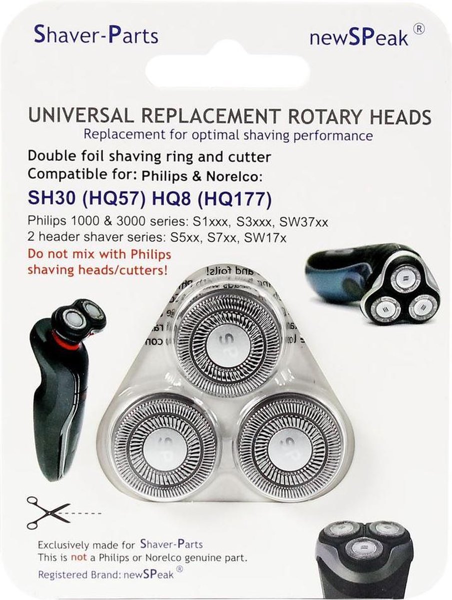 Shaver Parts Philips Scheerhoofd Hq8/177 - Silver