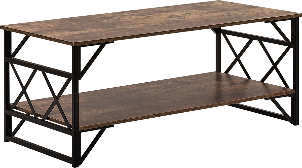 Beliani Bolton Salontafel Vezelplaat 61 X 120 Cm - Bruin