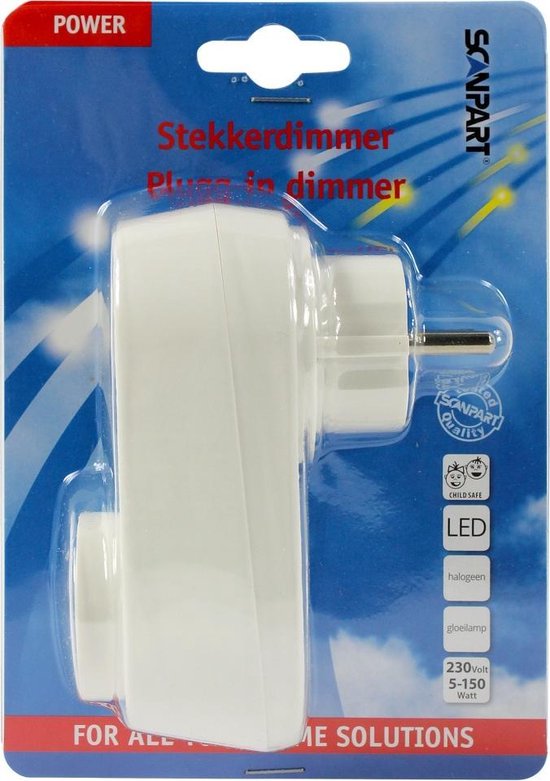 Scanpart Stekker Dimmer Led 5 Tot 150 Watt