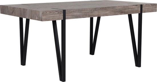 Beliani Adena Eettafel Mdf 90 X 150 Cm - Bruin