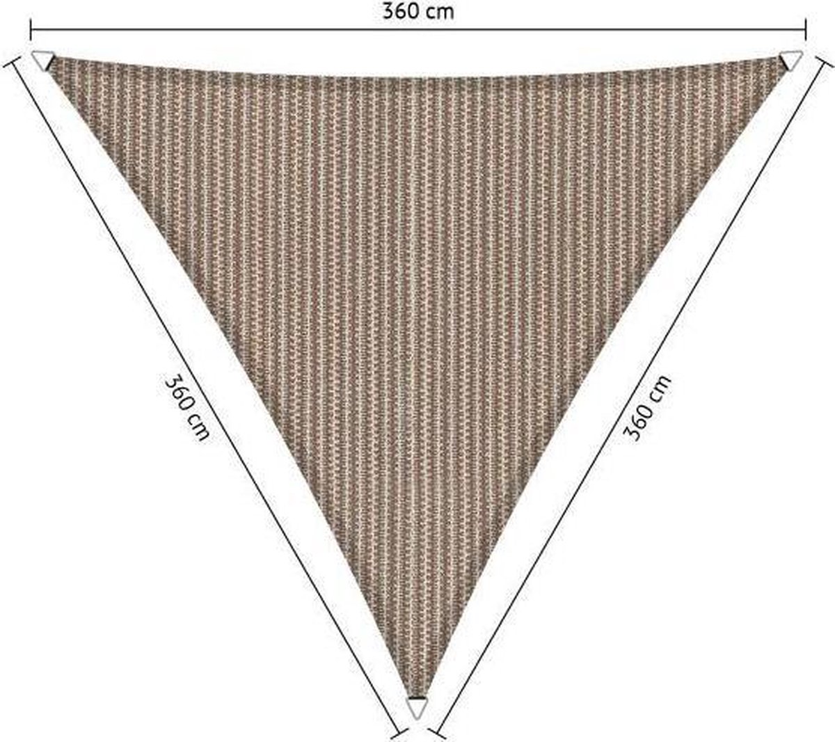 Shadow Comfort Driehoek 3,6x3,6x3,6 Post Modern Mauve - Rood