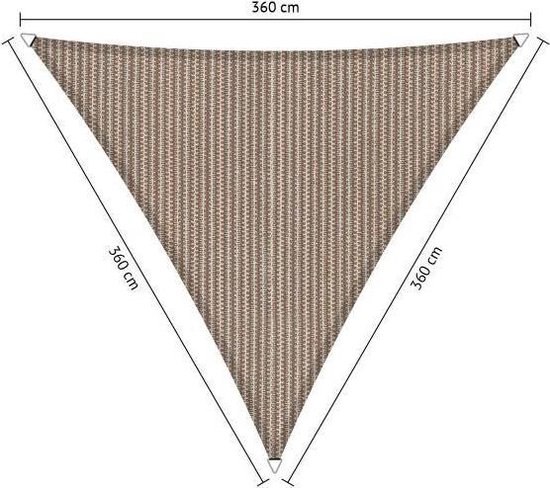 Shadow Comfort Driehoek 3,6x3,6x3,6 Post Modern Mauve - Rood