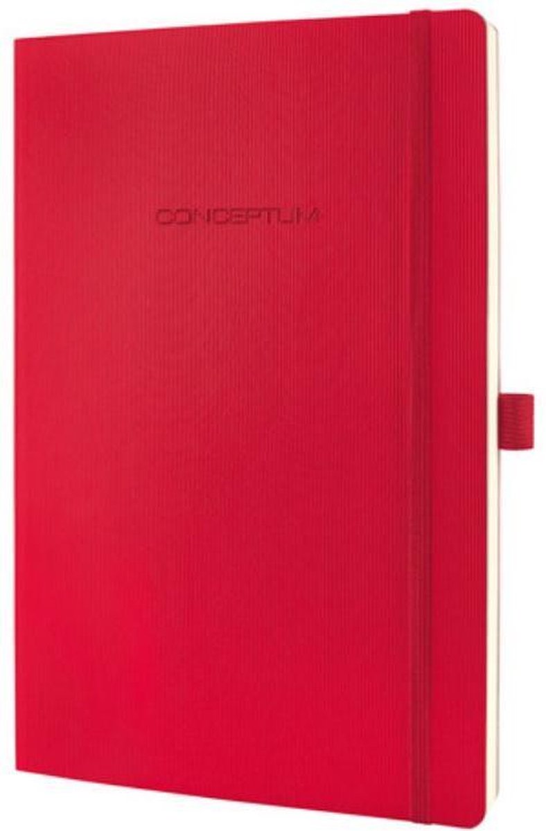Sigel Notitieboek Conceptum Pure Softcover A5 Gelinieerd - Rood