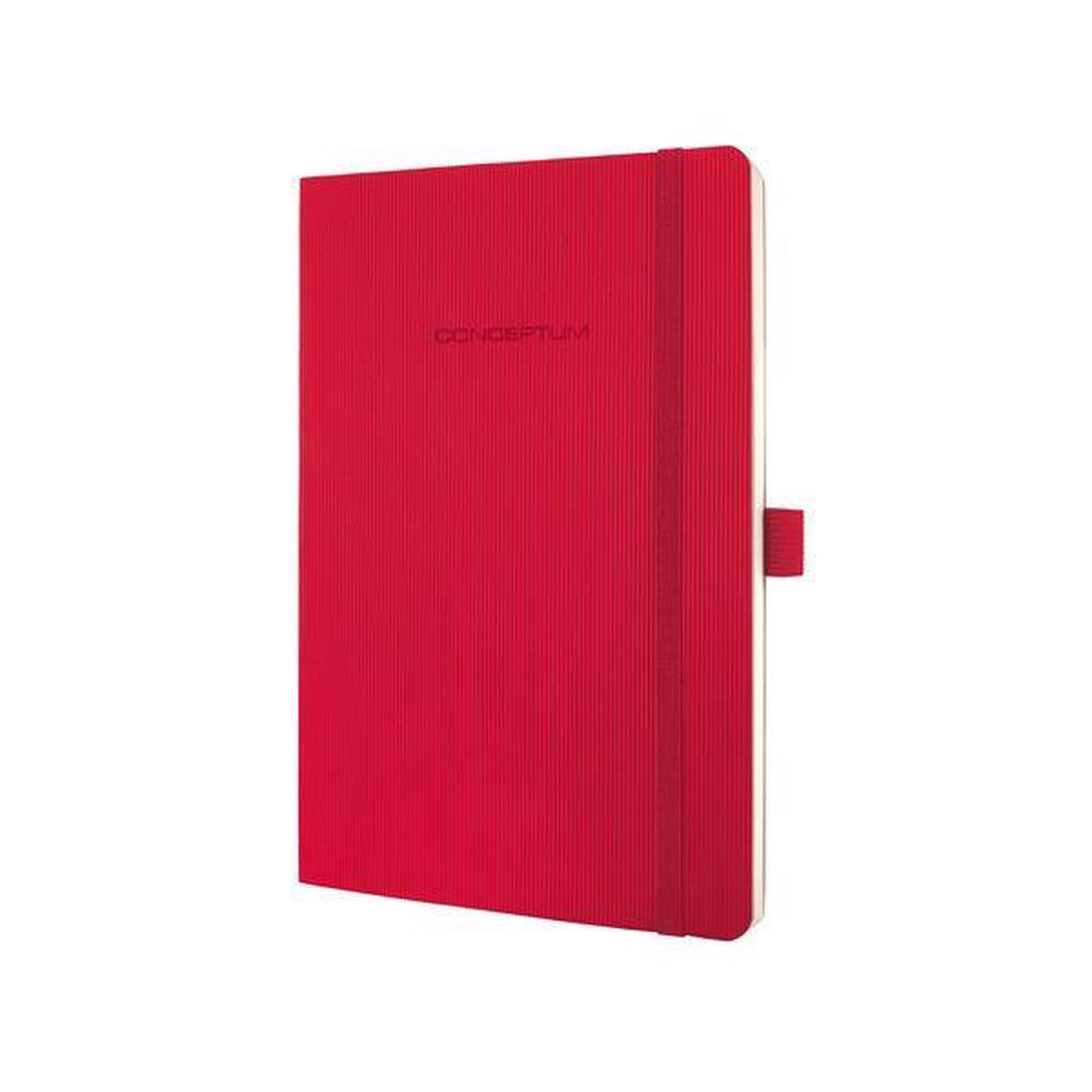 Sigel Notitieboek Conceptum Pure Softcover A5 Gelinieerd - Rood