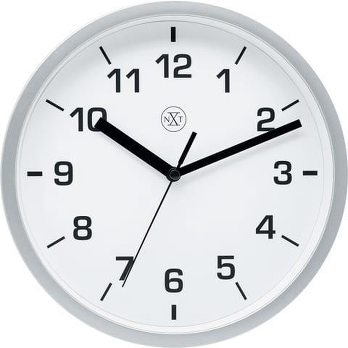 Wandklok Nxt Diameter 20cm Kunststof Zilver,te Wijzerplaat - Silver