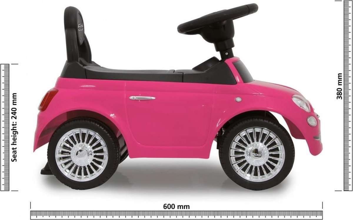 Jamara Loopauto Fiat500 60 X 27,5 X 38 Cm - Roze