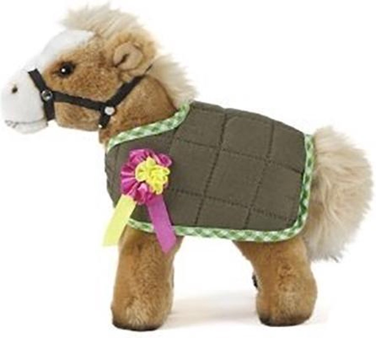 Living Nature Knuffel Paard Met Dekje - Bruin