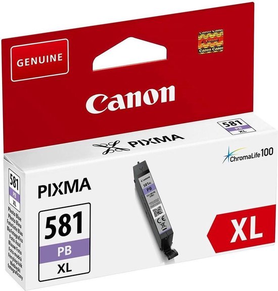 Canon CLI-581XL Cartridge Foto - Blauw
