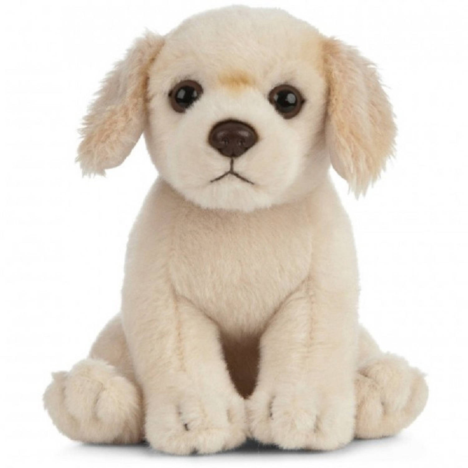 Living Nature Pluche Golden Retriever Honden Knuffel 16 Cm Zittend - Golden Retriever Huisdieren Knuffels - Speelgoed