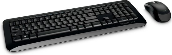 Back-to-School Sales2 Wireless Desktop 850 Toetsenbord en Muis Qwerty - Zwart