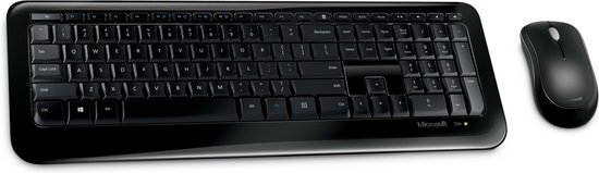 Back-to-School Sales2 Wireless Desktop 850 Toetsenbord en Muis Qwerty - Zwart