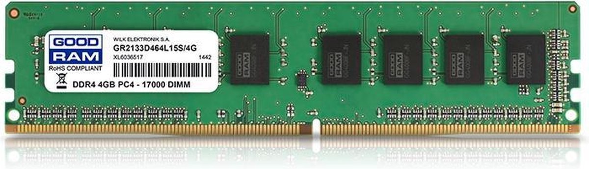 Goodram GR2400D464L17S/4G geheugenmodule 4 GB DDR4 2400 MHz