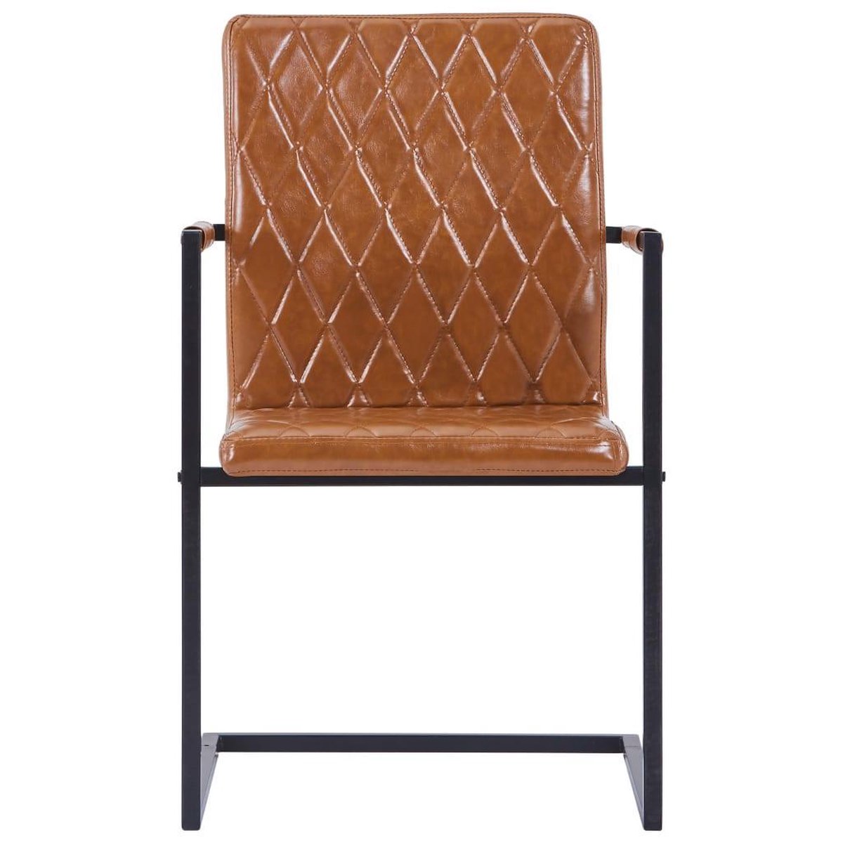 Vidaxl Eetkamerstoelen 6 St Kunstleer Cognackleurig - Bruin