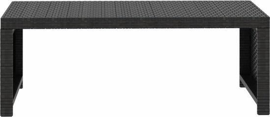 Vidaxl 5-delige Loungeset Met Kussens Poly Rattan - Zwart
