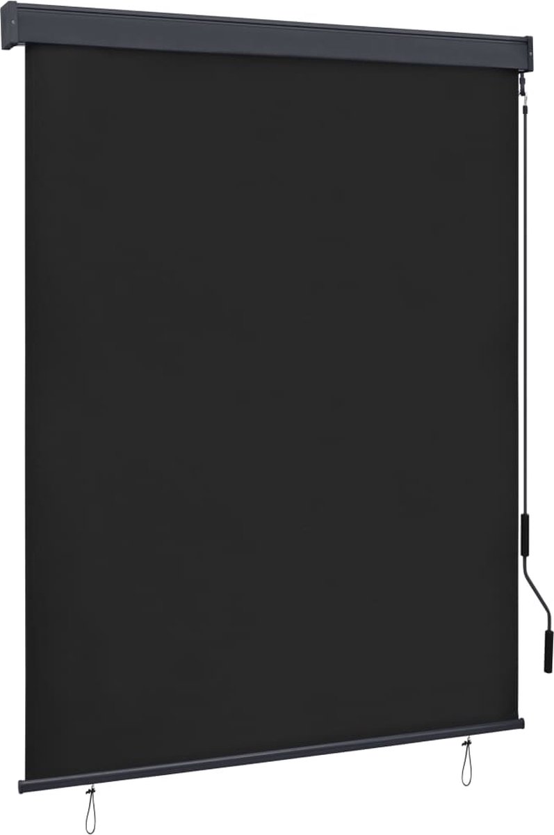 Vidaxl Rolgordijn Voor Buiten 140x250 Cm Antraciet - Grijs