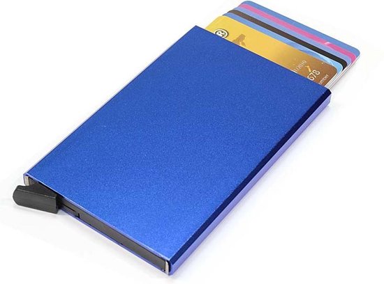 Figuretta Aluminium Hardcase Rfid Cardprotector - Blauw