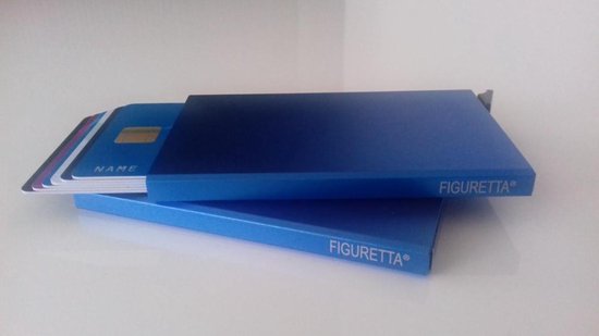 Figuretta Aluminium Hardcase Rfid Cardprotector - Blauw