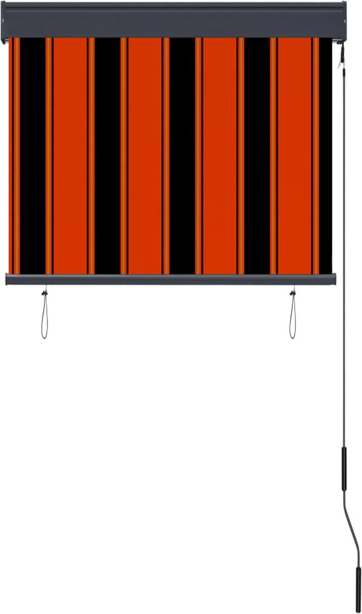 Vidaxl Rolgordijn Voor Buiten 80x250 Cm En - Oranje
