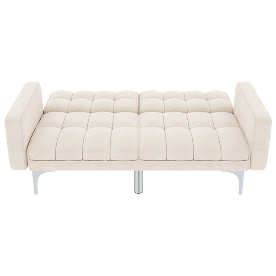 Vidaxl Slaapbank Stof Crème