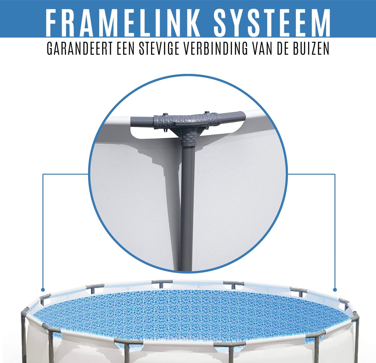 Bestway Zwembad Steel Pro Max 56406 - 305 X 76 Cm - Framelink Systeem - Eenvoudig Op Te Zetten - Grijs