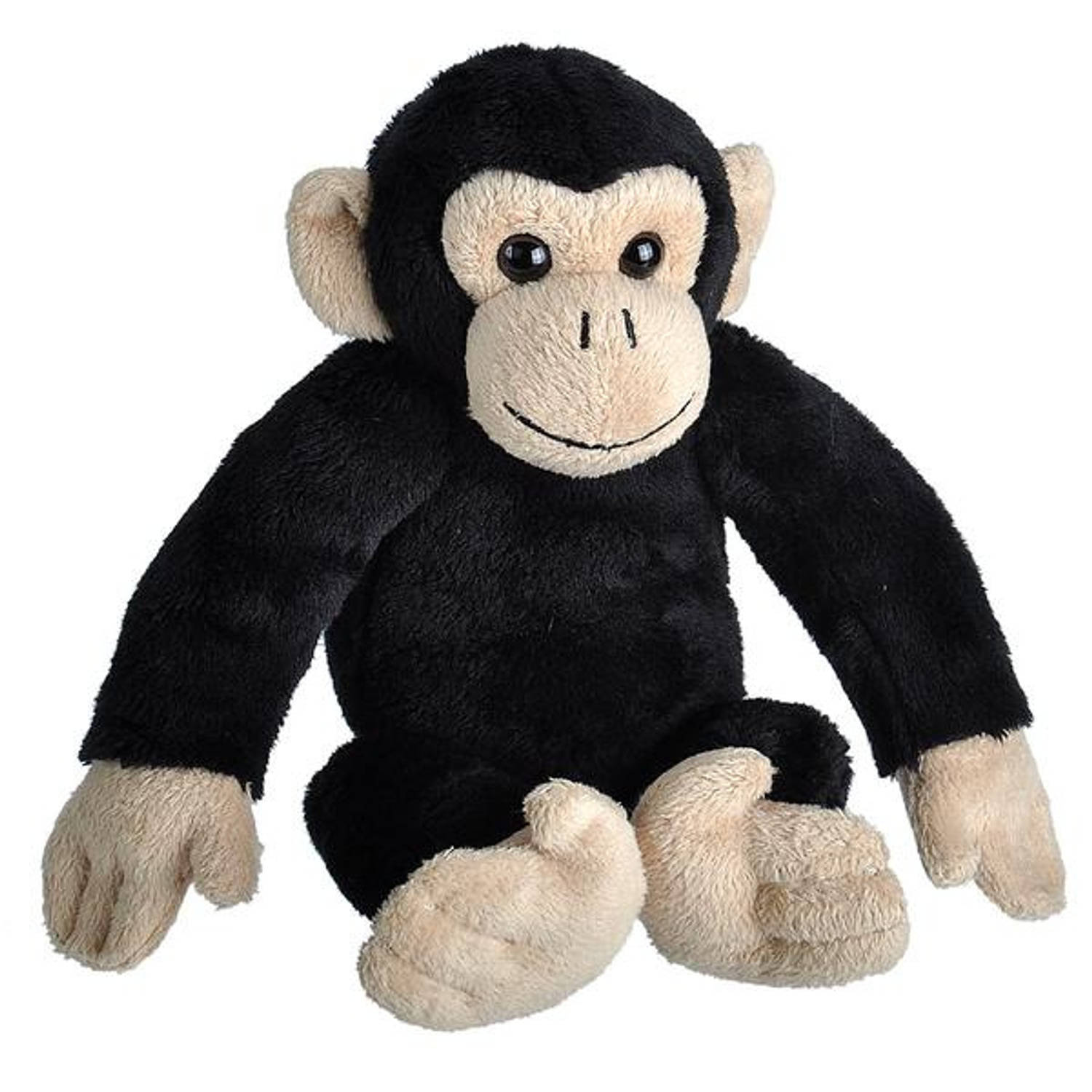 Wild Republic Knuffel Chimpansee 20 Cm Pluche / Taupe - Zwart